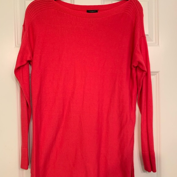 Ann Taylor Coral Colored Tunic Sweater XS - Picture 1 of 2